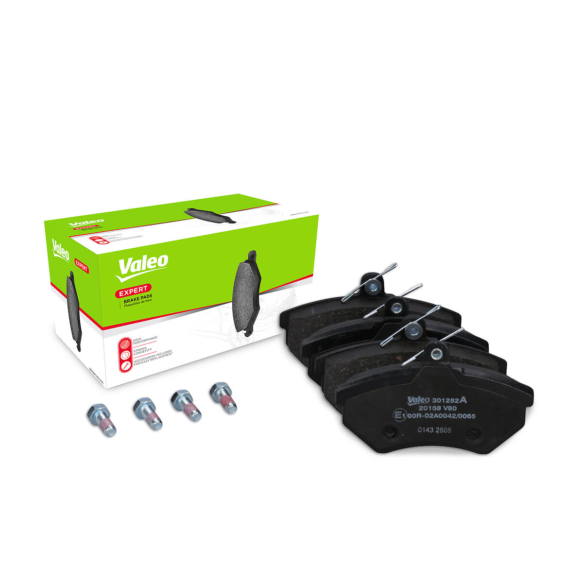 Jeu de 4 plaquettes de frein VALEO ref. 301252A